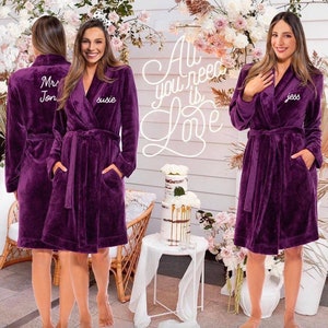 Congratulations Scroll Robe Personalized Womens Robe Graduation Gifts Embroidered - Etsy