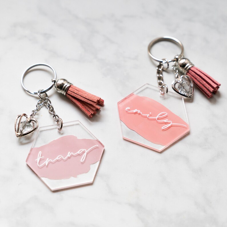 Personalised Keyring Keyring NamePersonalised GiftsPainted Etsy