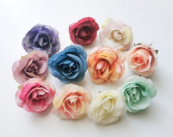 Roses artificielles, roses en soie, têtes de rose, cadeau, artisanat, bricolage, décoration, tête de fleur, mariage, événement, fête, événement, anniversaire, cadeau