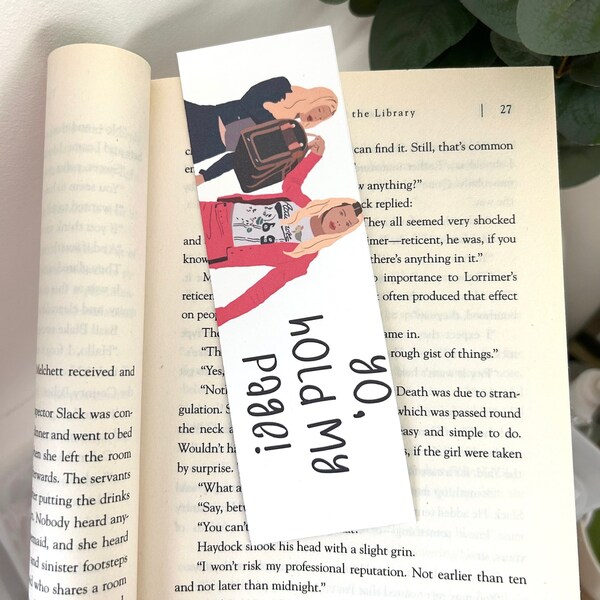 Yo, Hold My Page Bookmark| Paper Bookmark For Bookish Gifts| Funny Bookmark| *ORIGINAL CREATOR*