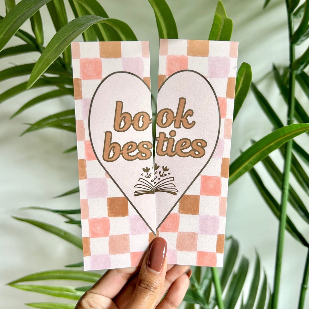 Book Besties Bookmark| Paper Bookmark for Bookish Gifts - Etsy
