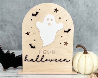 Halloween Countdown Dry Erase Sign // Days Until Halloween Sign // Halloween Advent Calendar Dry Erase Sign // Halloween Decor Sign