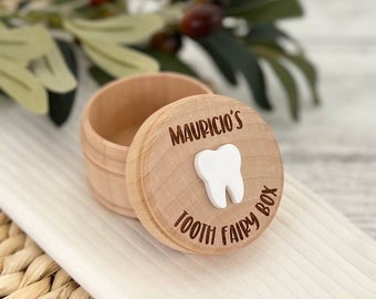 Tooth Fairy Box // Custom Engraved Wooden Tooth Fairy Box // Kids Gift // Personalized Tooth Fairy Box // Keepsake Box // Tooth Holder