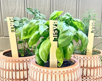 Kruidentuinmarkeringen // Milieuvriendelijke kruidentuinstokken // Moestuinmarkeringen // Houten plantenetiketmarkeringen // Moestuinstokjes