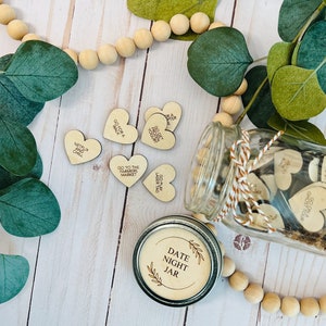 Date Night Jar // Valentine&#39;s Day Gift // Gift For Her // Gift For Him // Couples Gift // Wedding Gift // Anniversary Gift