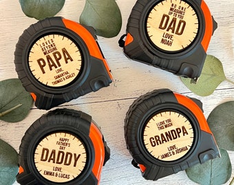 Custom Engraved Measuring Tape // Personalized Tape Measure // Father's Day Gift // Personalized Gifts For Dad // Custom Measuring Tape