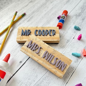 Personalized White Board Eraser // Personalized Chalkboard Eraser // Teacher Appreciation Gift // Back To School Teacher Gift