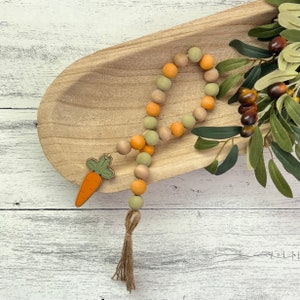 Classic Easter Wooden Bead Garland // Farmhouse Beads // Farmhouse Decor // Tiered Tray Decor // Easter Home Decor // Decorative Garland