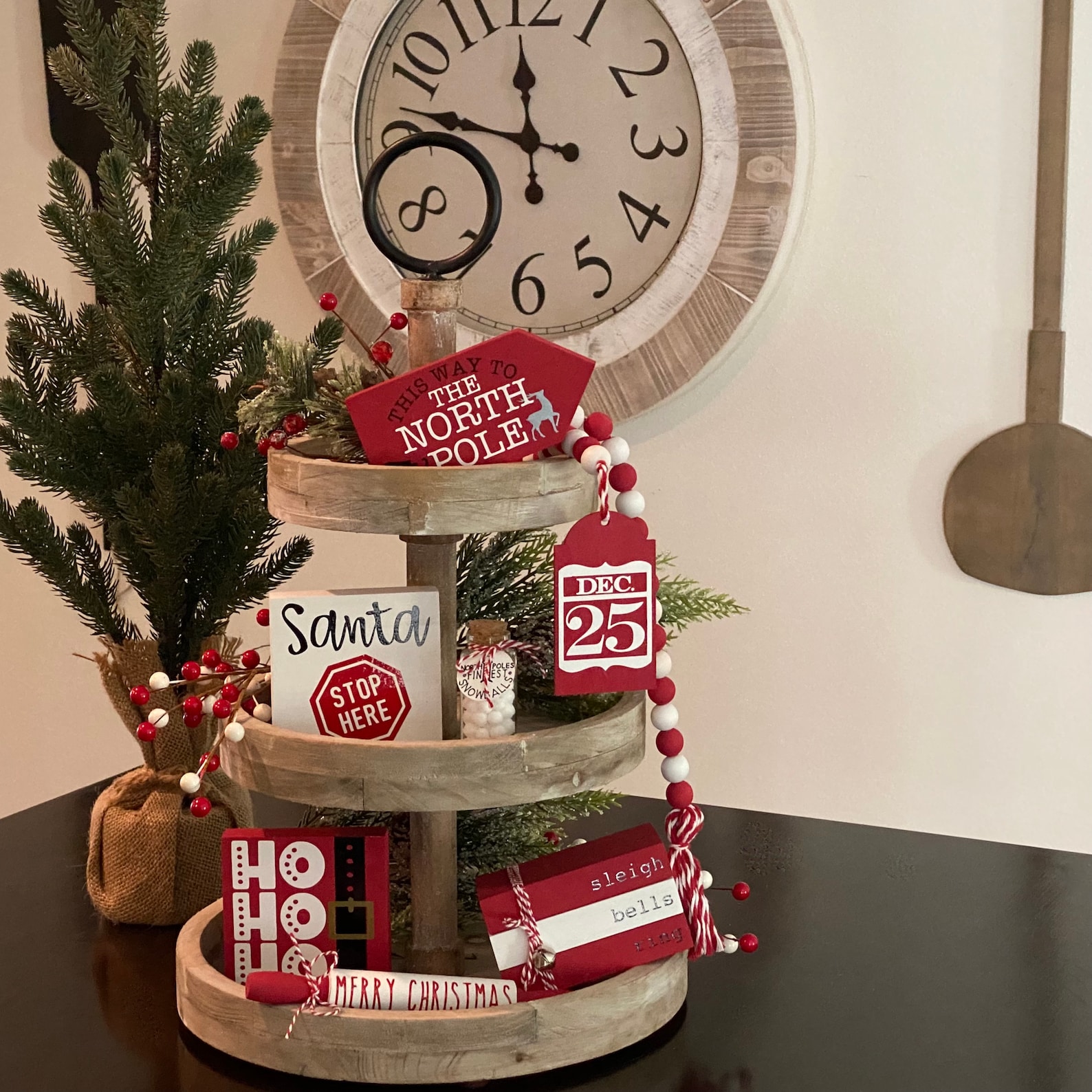 Tier Signs Tier Tray Signs // Christmas Signs // Christmas Decor // Wood Signs ...