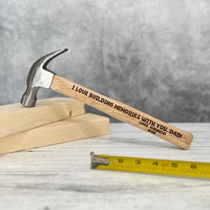 Personalized Engraved Hammer // Custom Engraved Hammer // Fathers Day Gift // Dad Birthday Gift // Gift For Dad // Personalized Gift For Dad