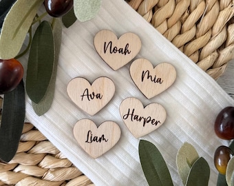 Add On Personalized Hearts // Custom Name Hearts for Family Tree Sign // Grandkids Tree Add-On // Replacement Extra Heart Family Tree Sign