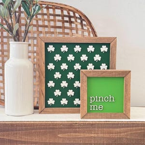 St. Patrick&#39;s Day Schild // Holzschild Holzrahmen // St. Patrick&#39;s Day Regal Dekor // St. Patrick&#39;s Day Regal Dekor // Tablett Dekor
