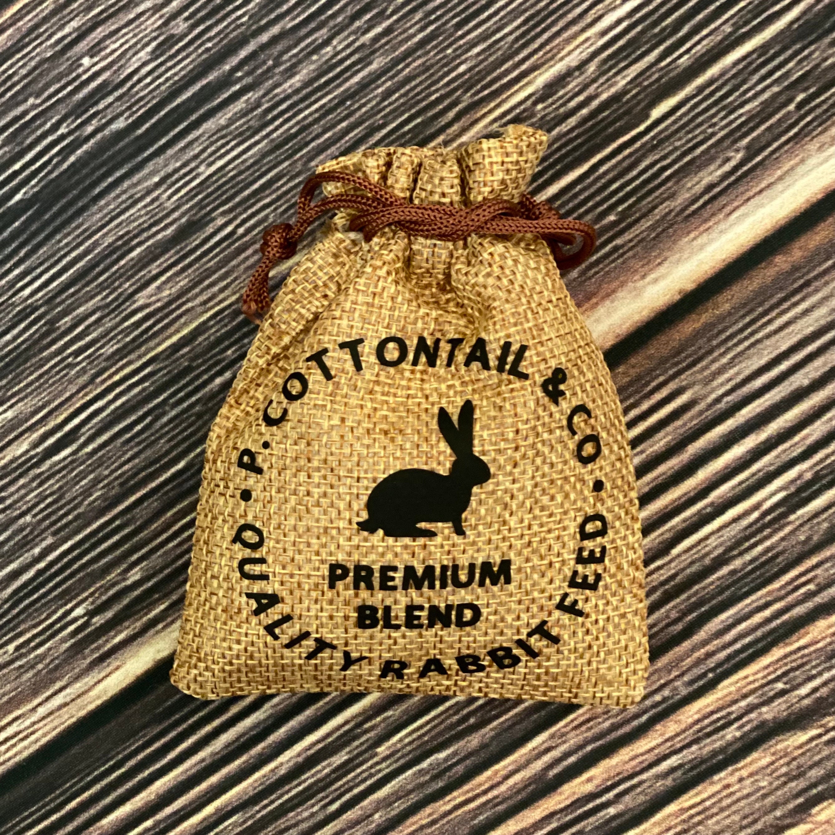 Mini Rabbit Feed Burlap Bag // Easter Tier Tray Decor // | Etsy