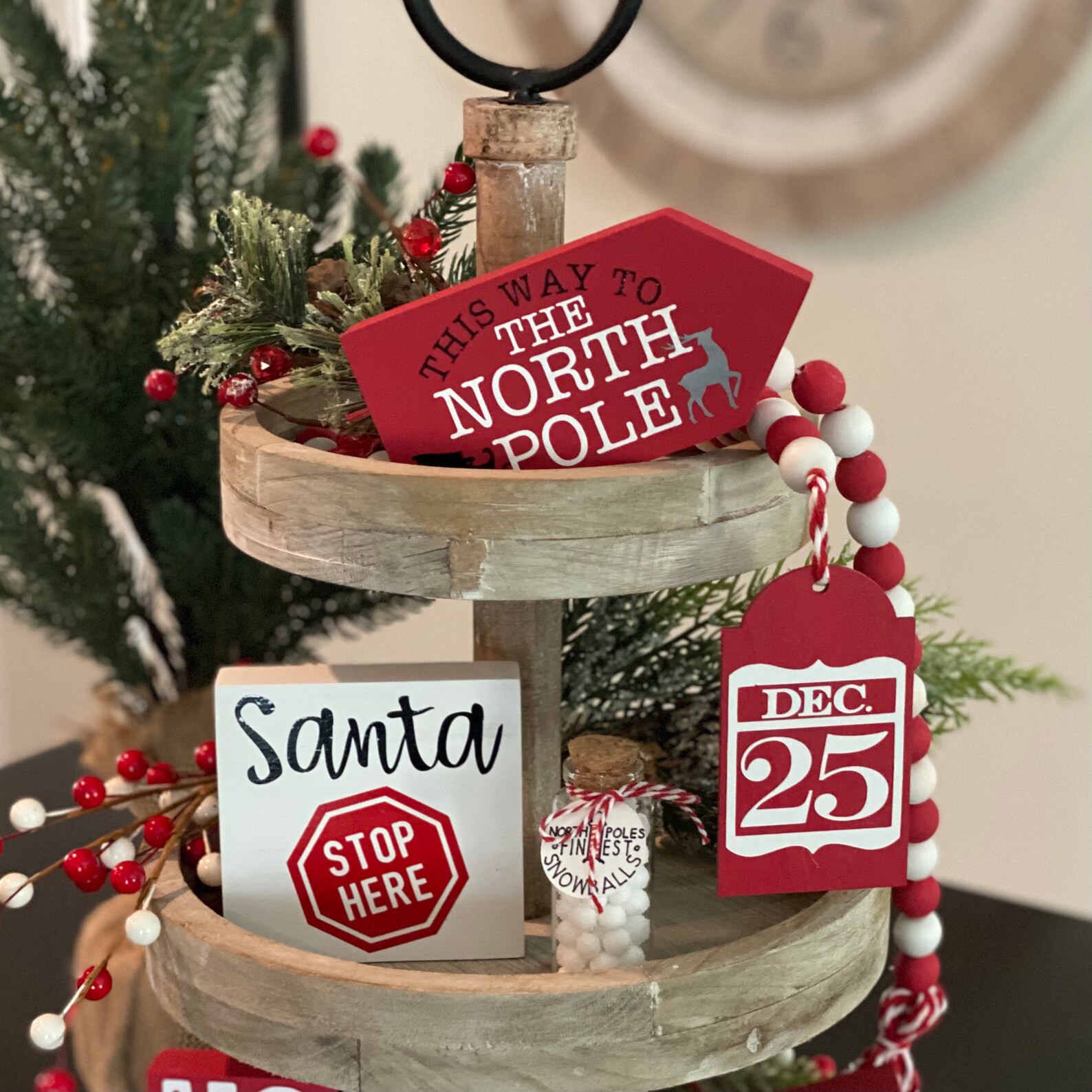 Tier Signs Tier Tray Signs // Christmas Signs // Christmas Decor // Wood Signs ...