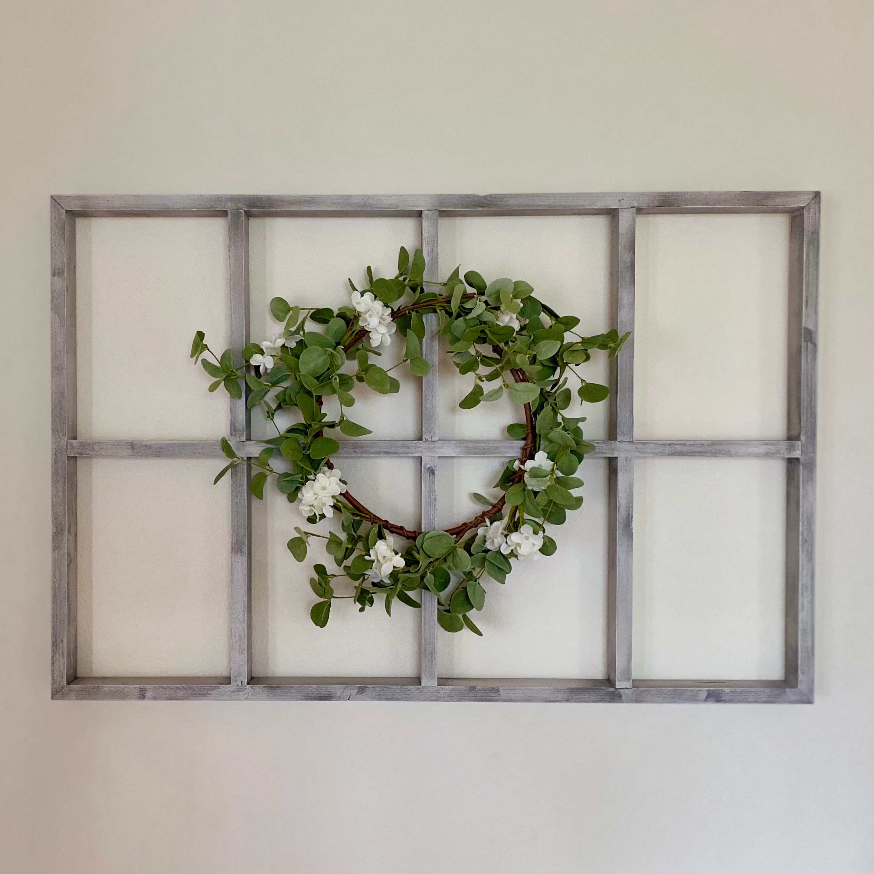 Panel de ventana de la granja con corona // Marco de la | Etsy