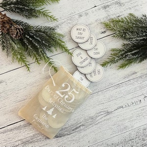 Advent Calendar Tokens // Kid&#39;s Christmas Activity Coins // Countdown To Christmas Tokens // Family Christmas Activities // Personalized