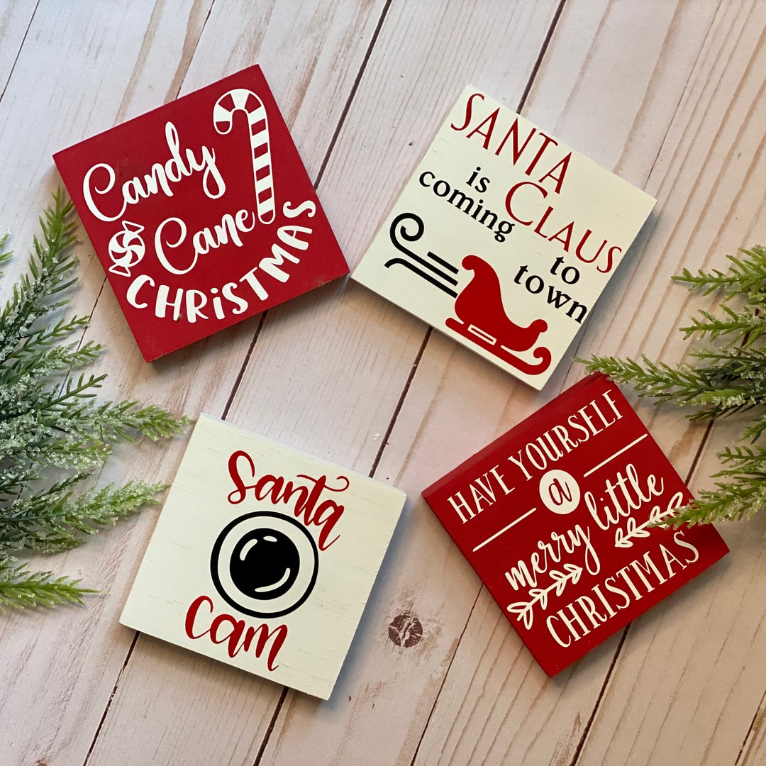 Tier Signs Tier Tray Signs // Christmas Signs // Christmas Decor // Wood Signs ...