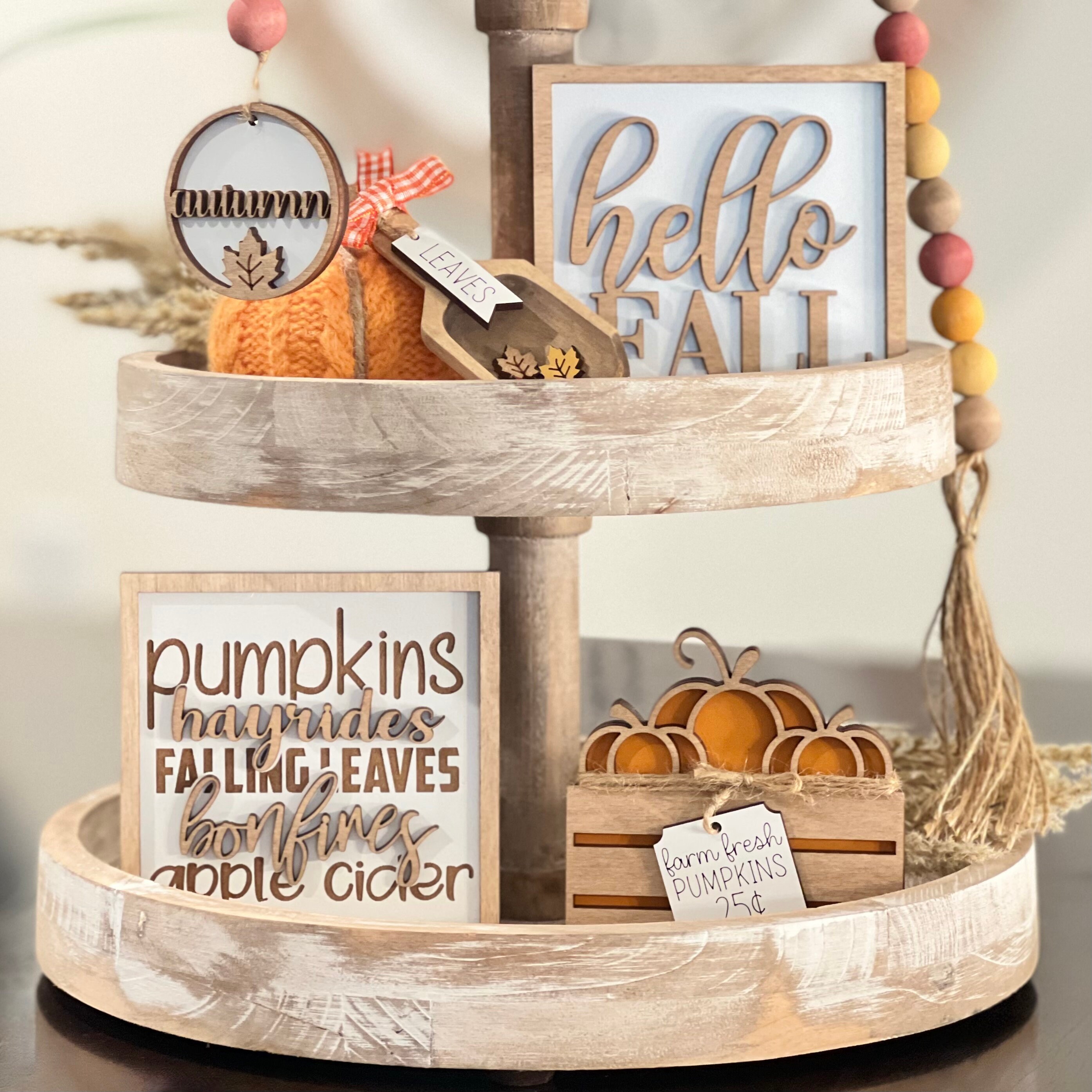 BUNDLE // Classic Fall Tier Tray Decor Bundle // Autumn Tier Etsy