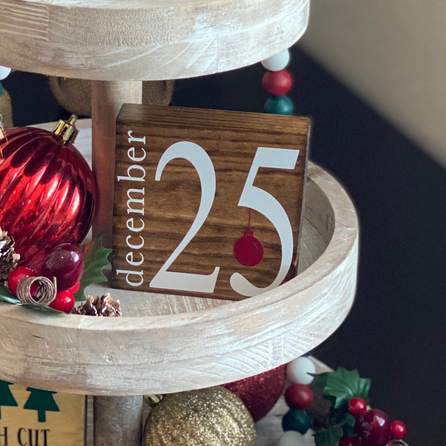 Tier Signs Tier Tray Signs // Christmas Signs // Christmas Decor // Wood Signs ...