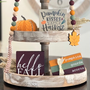 Tier Tray Signs // Fall Signs // Fall Decor // Tiered Tray Decor ...