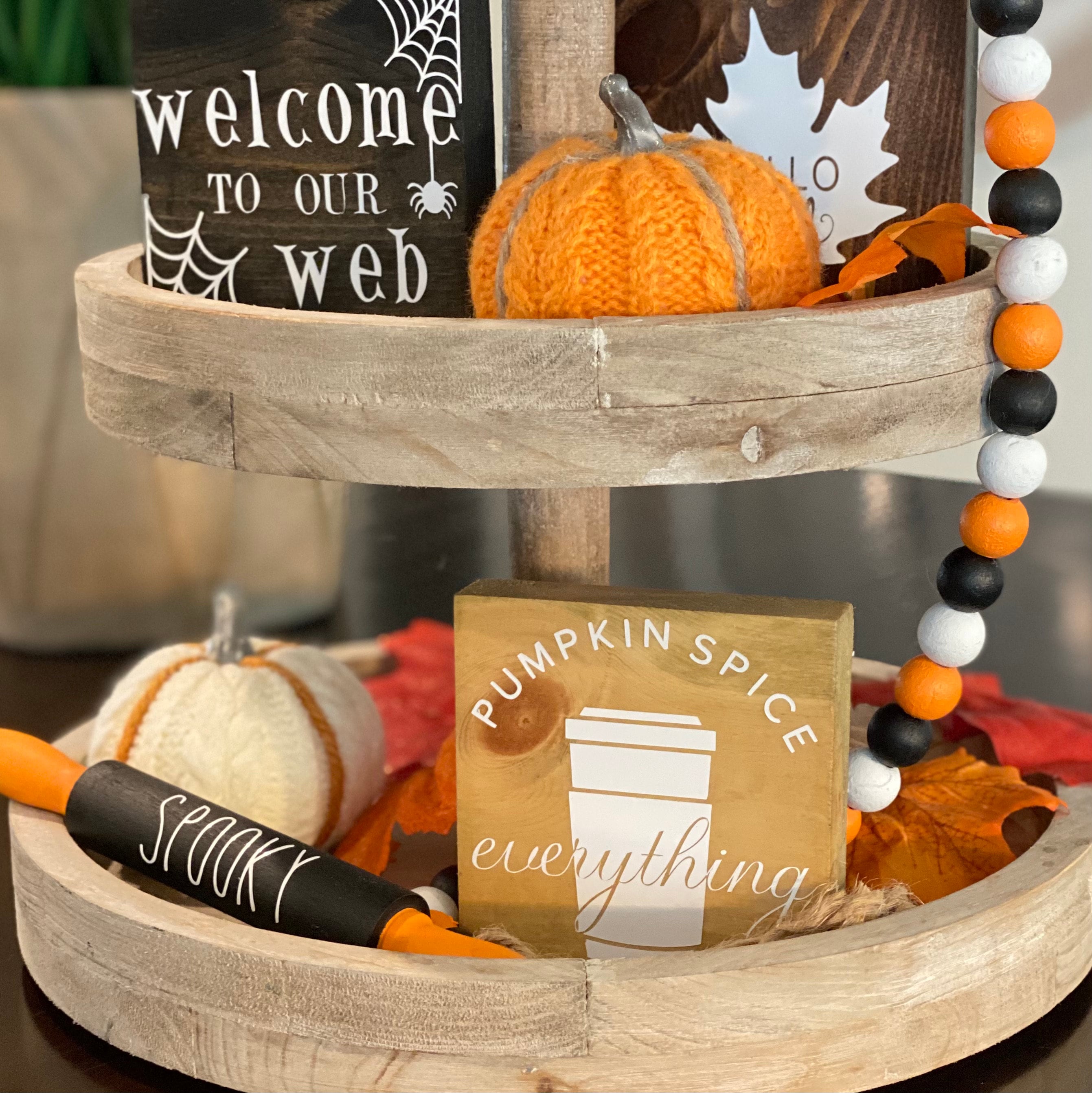 Tier Signs Tier Tray Signs // Fall Signs // Fall Decor // Wood Signs// - Etsy