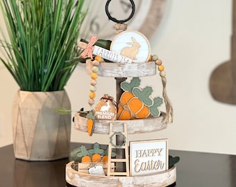 BUNDLE // Classic Easter Tier Tray Decor // Easter Signs // Tier Tray Decor // Easter Tiered Tray Decor // Easter Bunny Decor