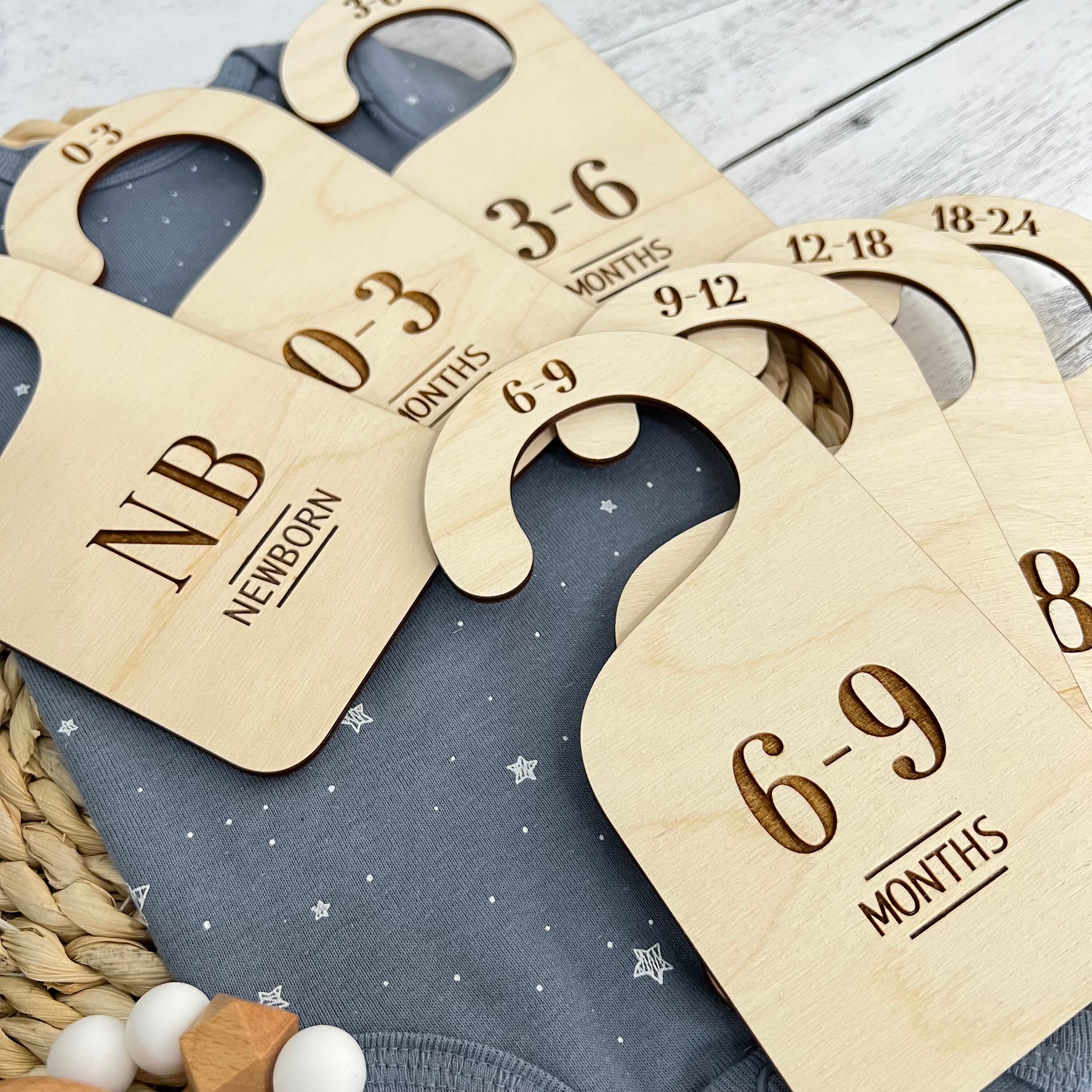 Baby Closet Divider Set // Clothes Size Markers for Babies // Baby