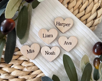 Add On Personalized Hearts // Custom Name Hearts for Family Tree Sign // Grandkids Tree Add-On // Replacement Extra Heart Family Tree Sign