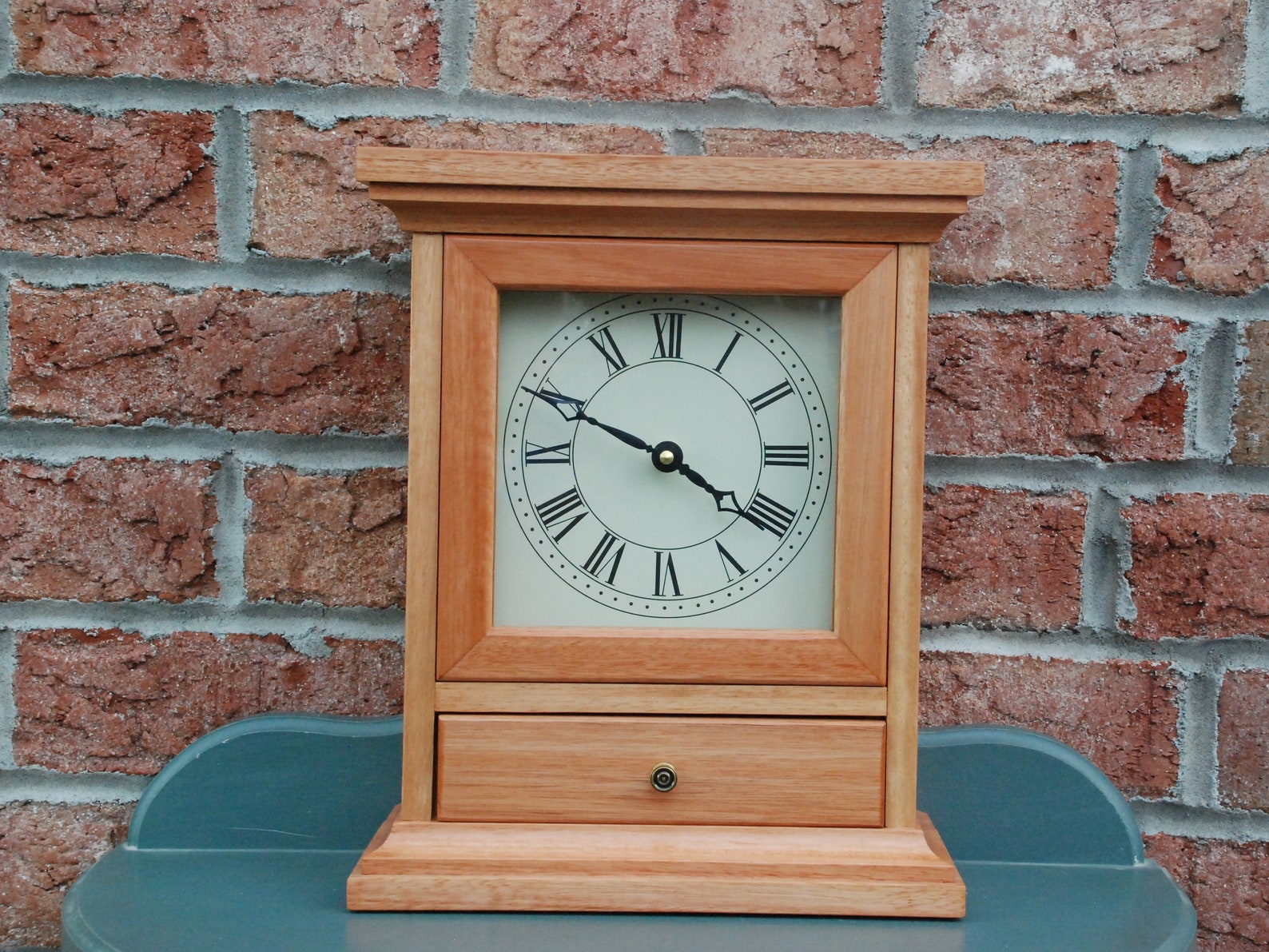 Old Fashioned Mantel Clock With Drawer OF1 Etsy