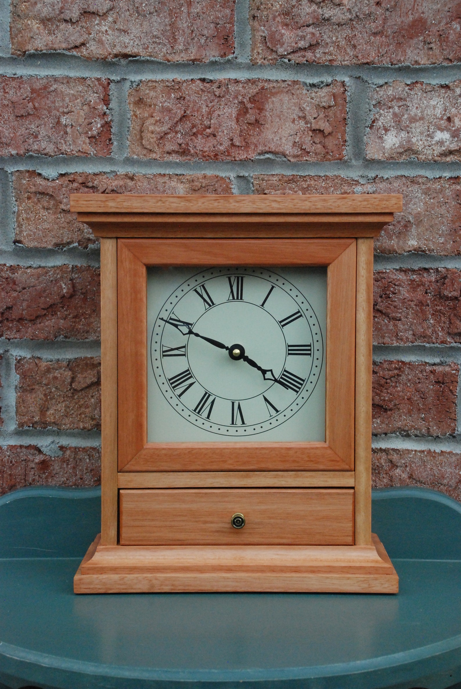 Old Fashioned Mantel Clock With Drawer OF1 Etsy