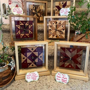 Quilt Face Clocks Handmade in USA