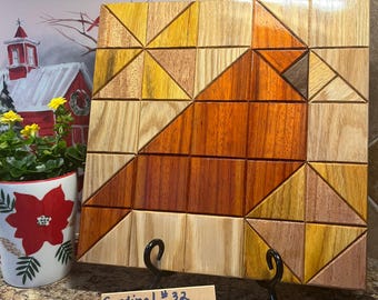 CARDINAL BARN QUILT square 10x10