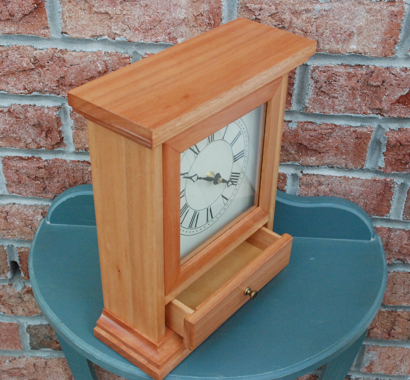 Old Fashioned Mantel Clock With Drawer OF1 Etsy
