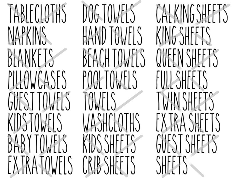 Rae Dunn Inspired HomeCloset Labels
