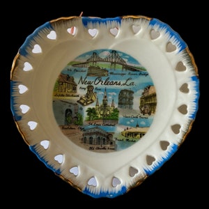 Vintage Placa de cerámica de Nueva Orleans