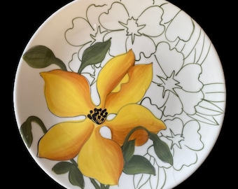 VINTAGE Italiaanse bloemplaat