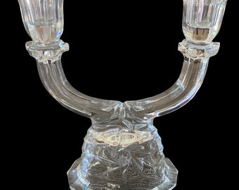 VINTAGE Crystal Double Heads Kandelaar
