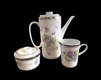 VINTAGE Keramische BloemenThee Set