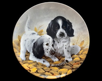 VINTAGE "Fine Feathered Friends - Engelse Setters" Plaat