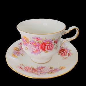 Conjunto de xícara de chá inglesa VINTAGE Queen Anne