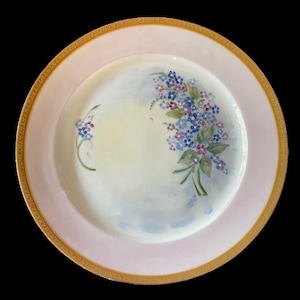 Prato VINTAGE GDA França Uvas Flores