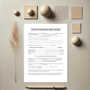 Oferta para comprar bienes raíces