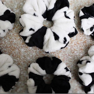 JUMBO scrunchie oversized Scrunchie large Scrunchie Xxl Scrunchie - cow print Scrunchie animal print scrunchie