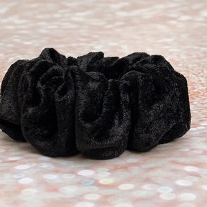 CHUBBY scrunchies thick hair scrunchies hair accessories hair black velvet scrunchie