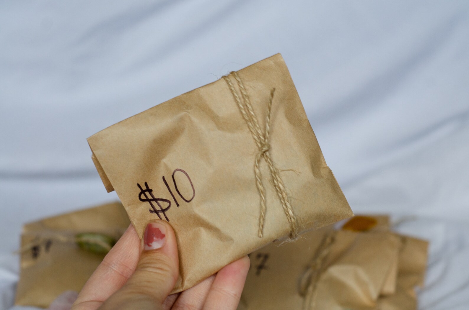 random crystal bag