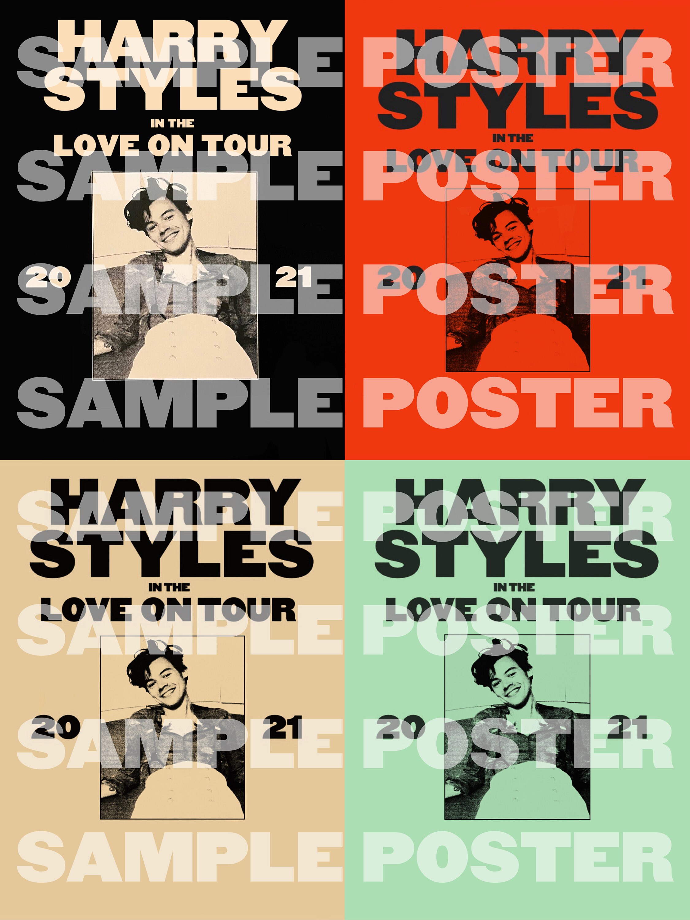 Harry Styles Love on Tour Poster Photo Print Music & Movie Posters ...