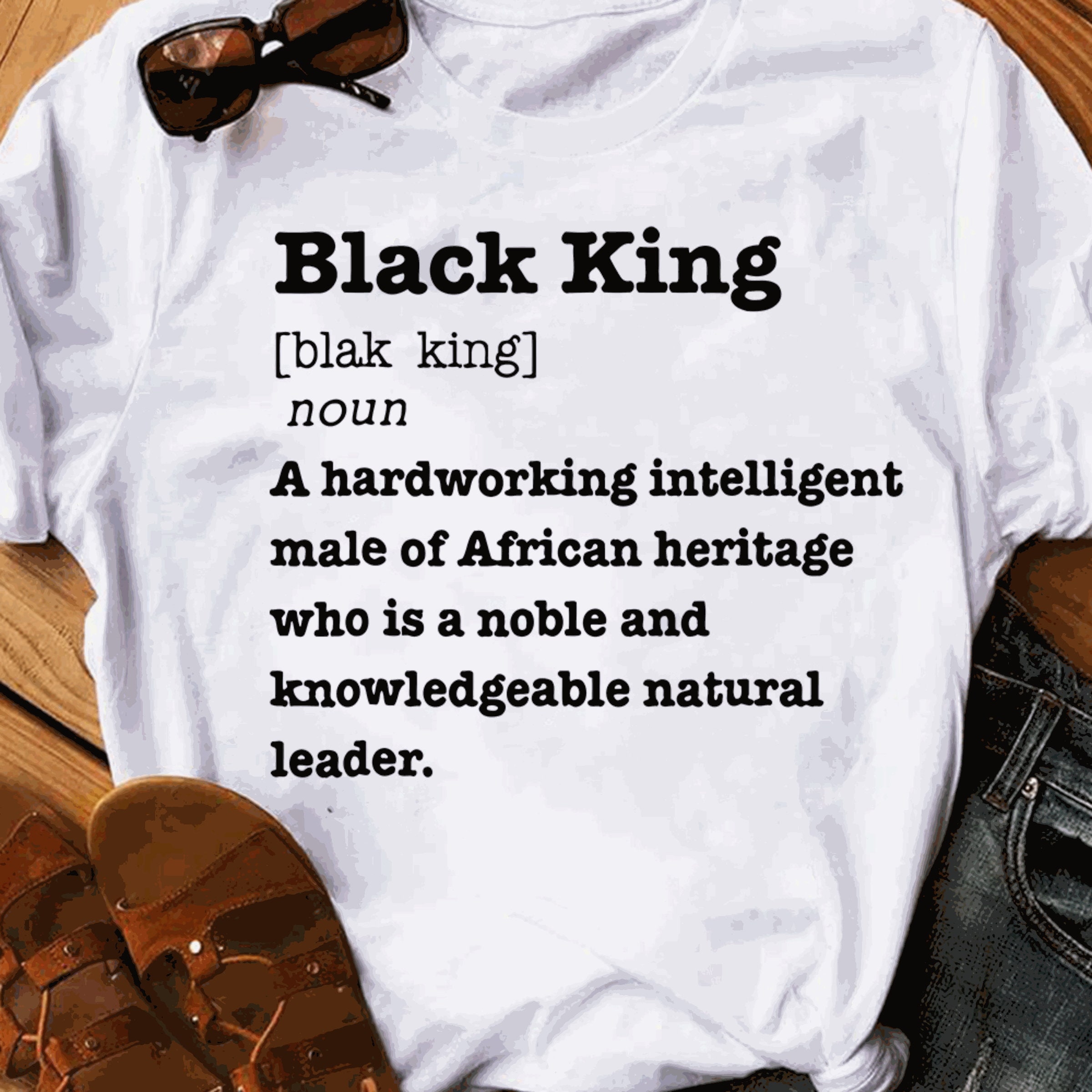 Black King Definition Shirt African Pride Melanin Educated Etsy