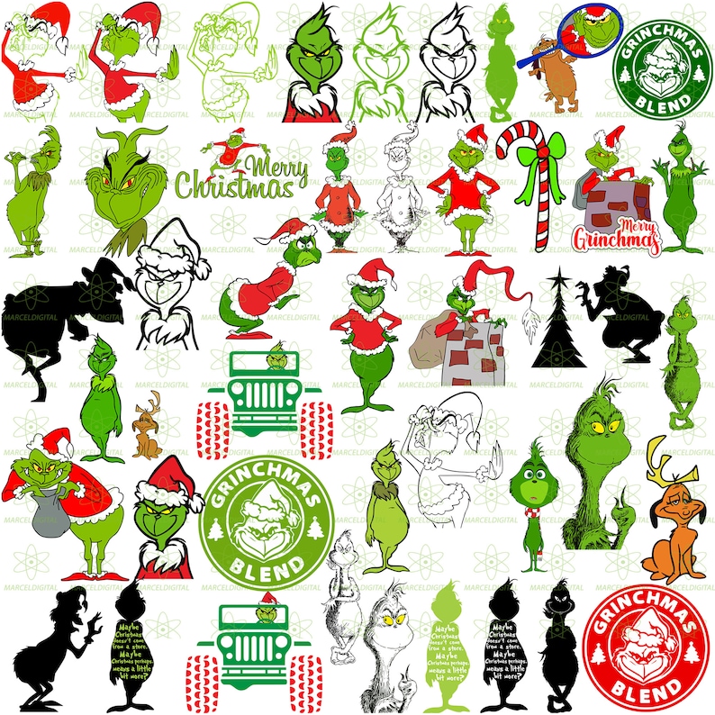 Free SVG Grinch Svg Bundle 2799+ File for Silhouette