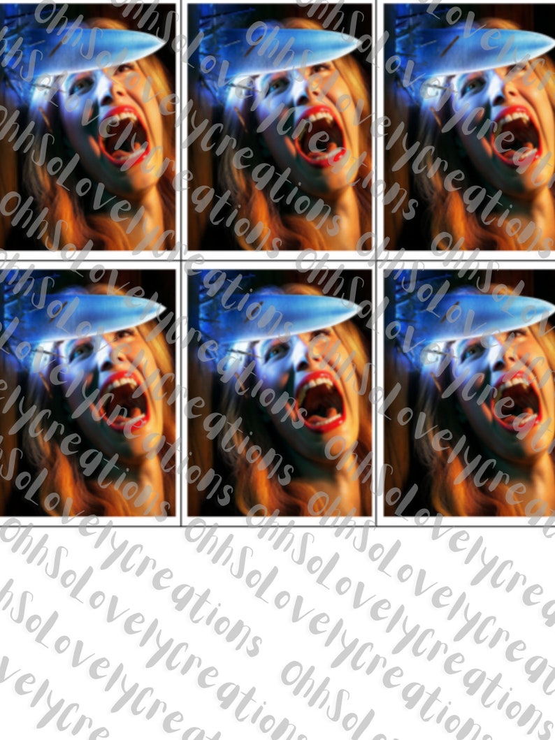 Printable Horror Guess Who Game Board Etsy