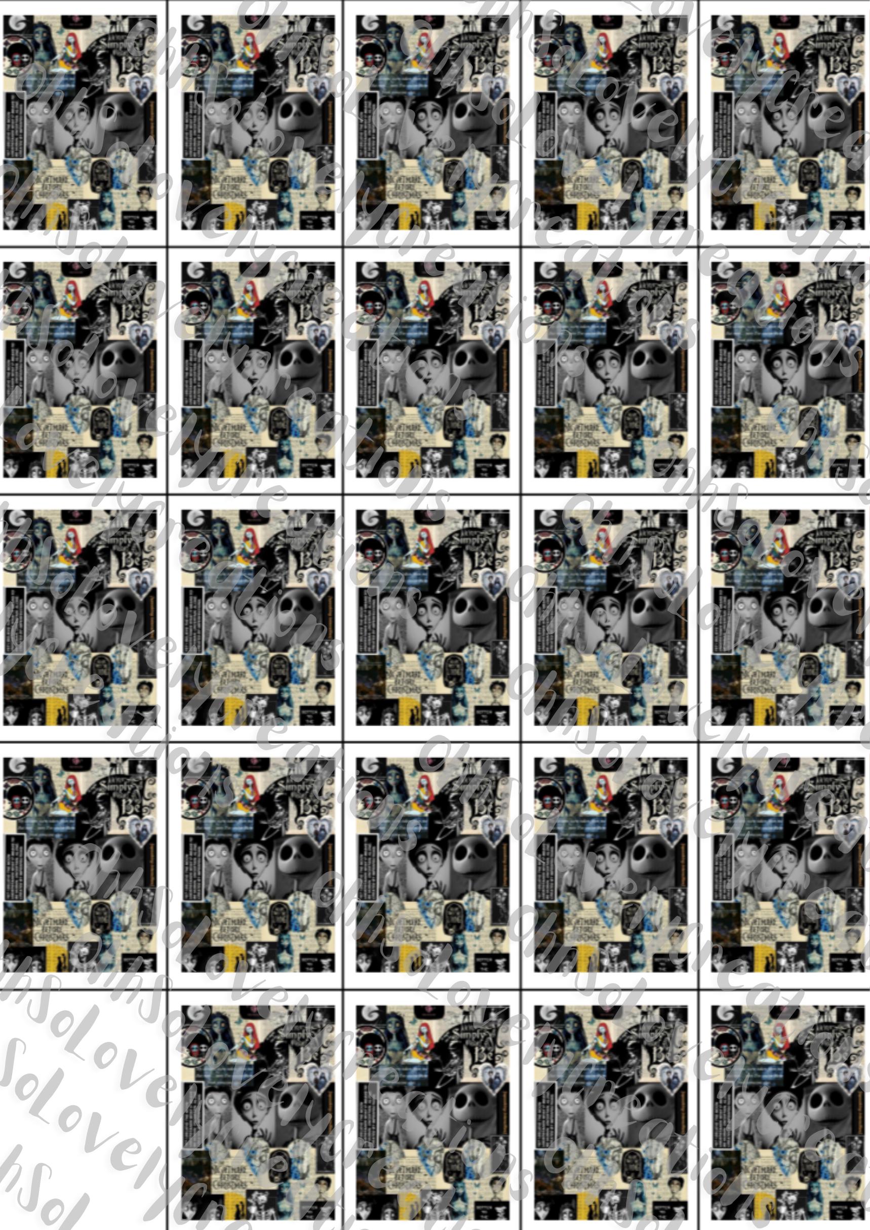 Printable Tim Burton Guess Who Board - Etsy